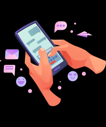 Bir çift el mobil uygulama kullanıyor.