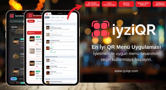 iyziqr QR Menü Yazılımı - Kafe ve Restoranlar İçin