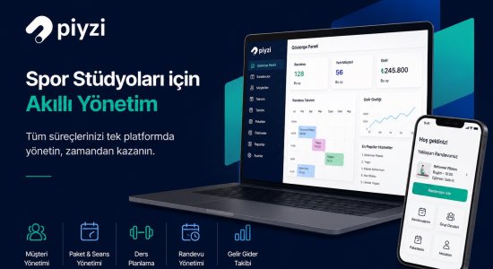 Pilates Stüdyosu Yazılımı - Piyzi Randevu ve Üye Yönetim Platformu