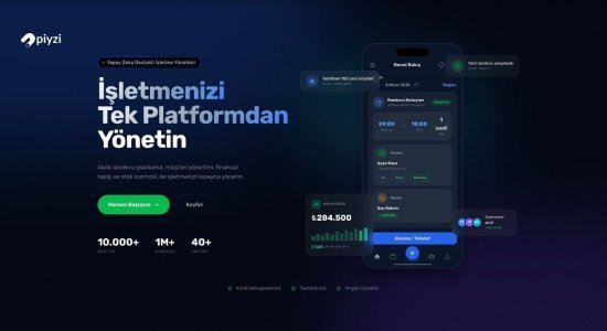 Piyzi Yapay Zeka Destekli Randevu ve İşletme Yönetim Platformu