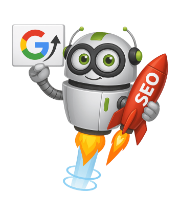 STEBİLİŞİM maskotu SEO roketi ile Google sıralama yükseltme çalışması yapıyor